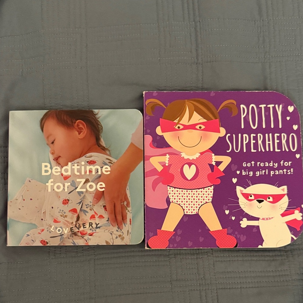 Lovevery Bedtime for Zoe & Potty Superhero book bundle